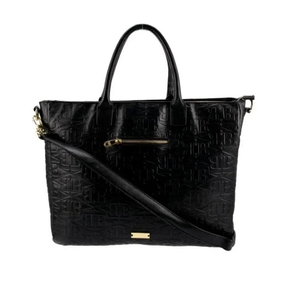 Badgley Mischka Debossed Handle Bag